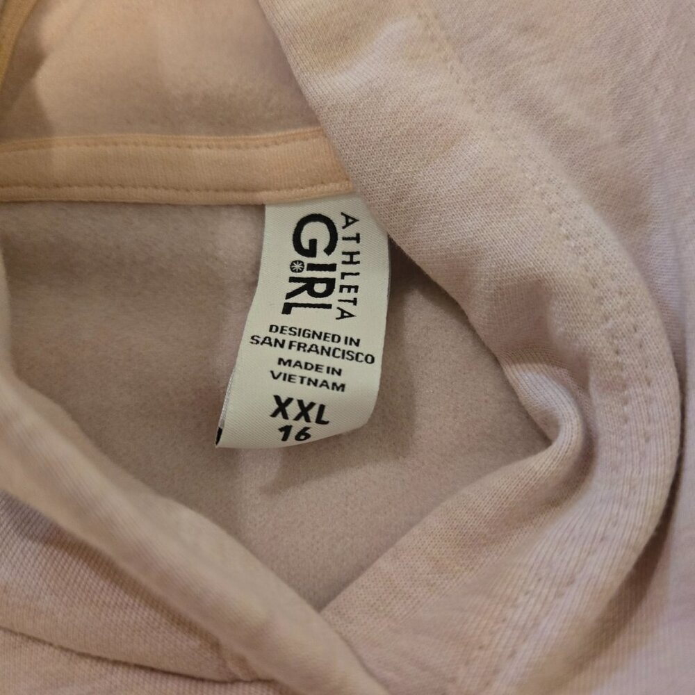 NWT Athleta Girl Color Me Cozy Hoodie Sweatshirt Ballerina Gown XXL(16) - Picture 4 of 5